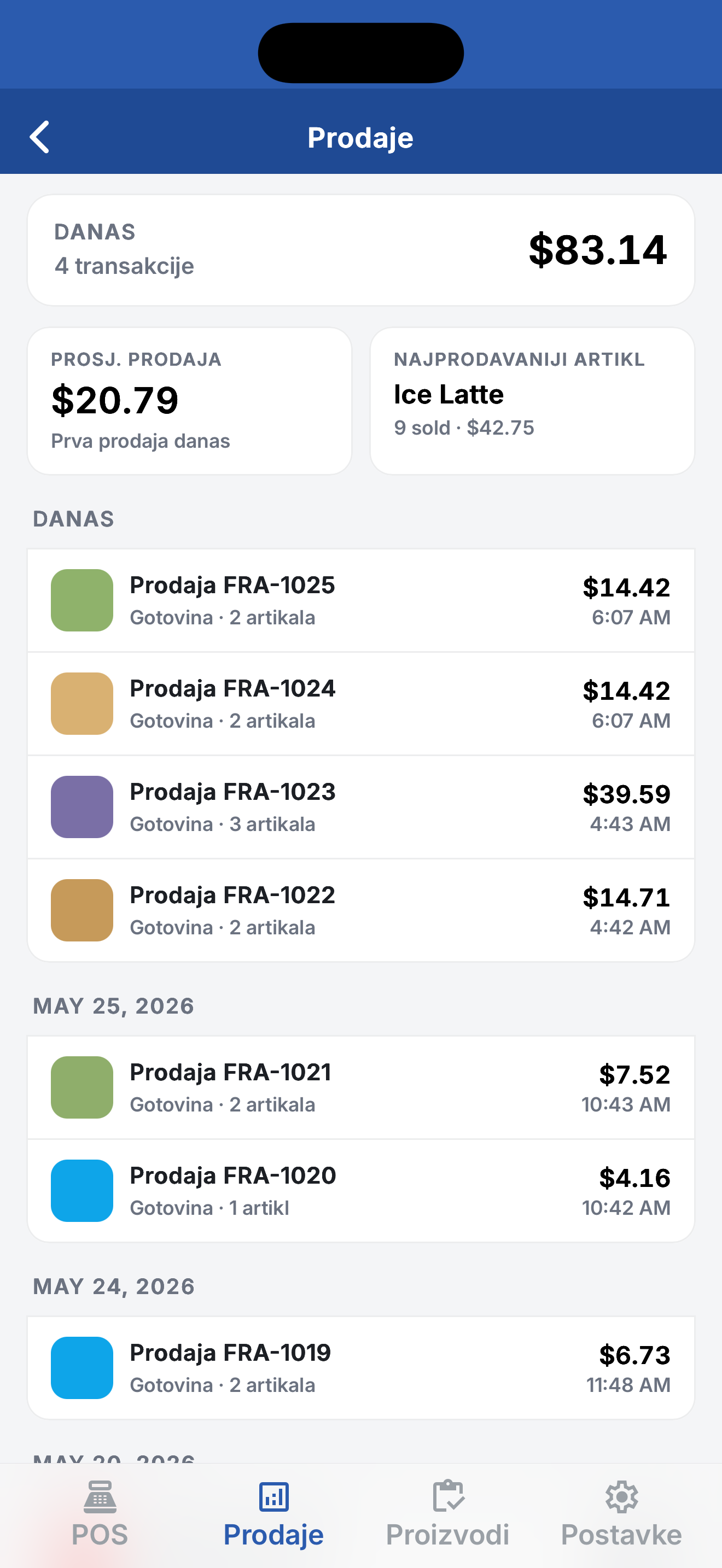 Mimas POS - Prodajni Sustav