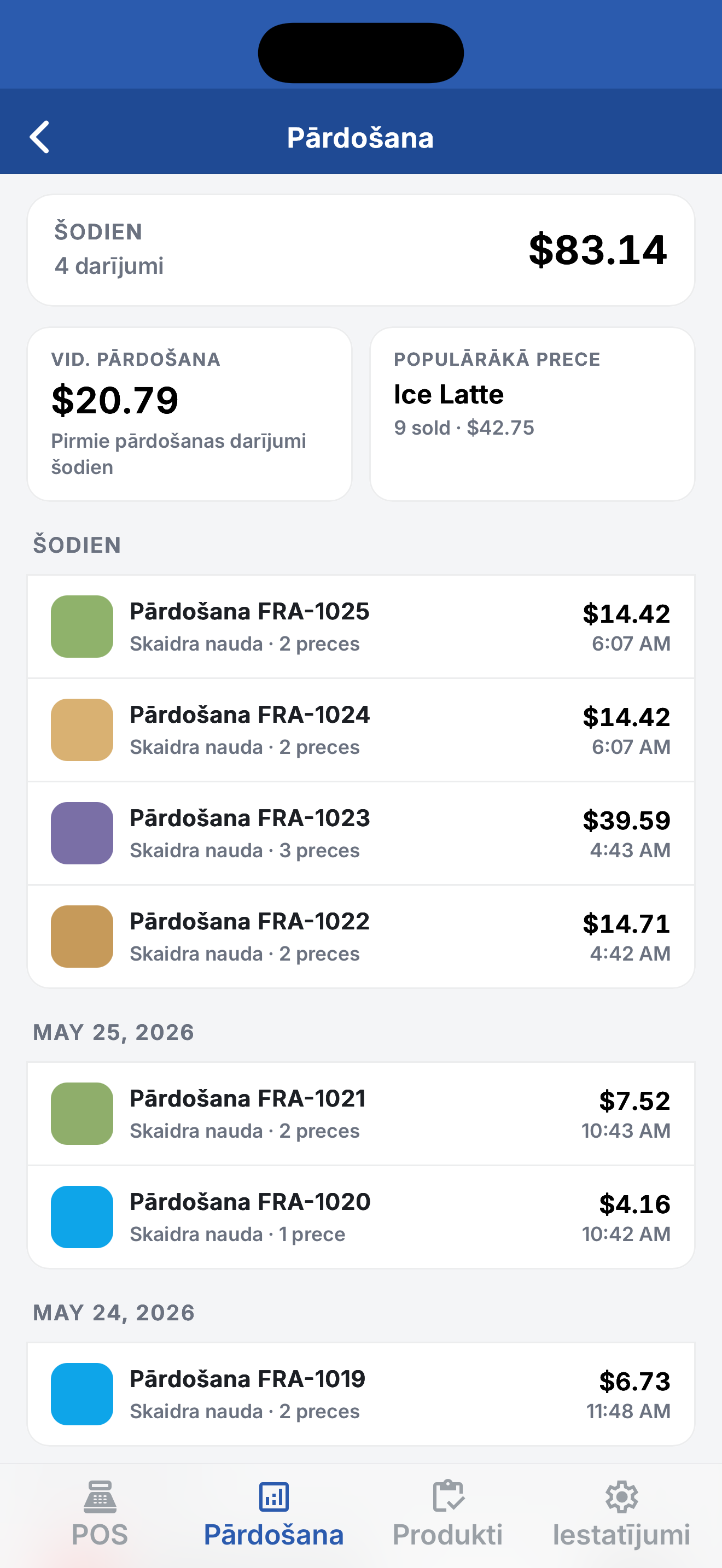 Mimas POS - Tirdzniecības Vietas Sistēma