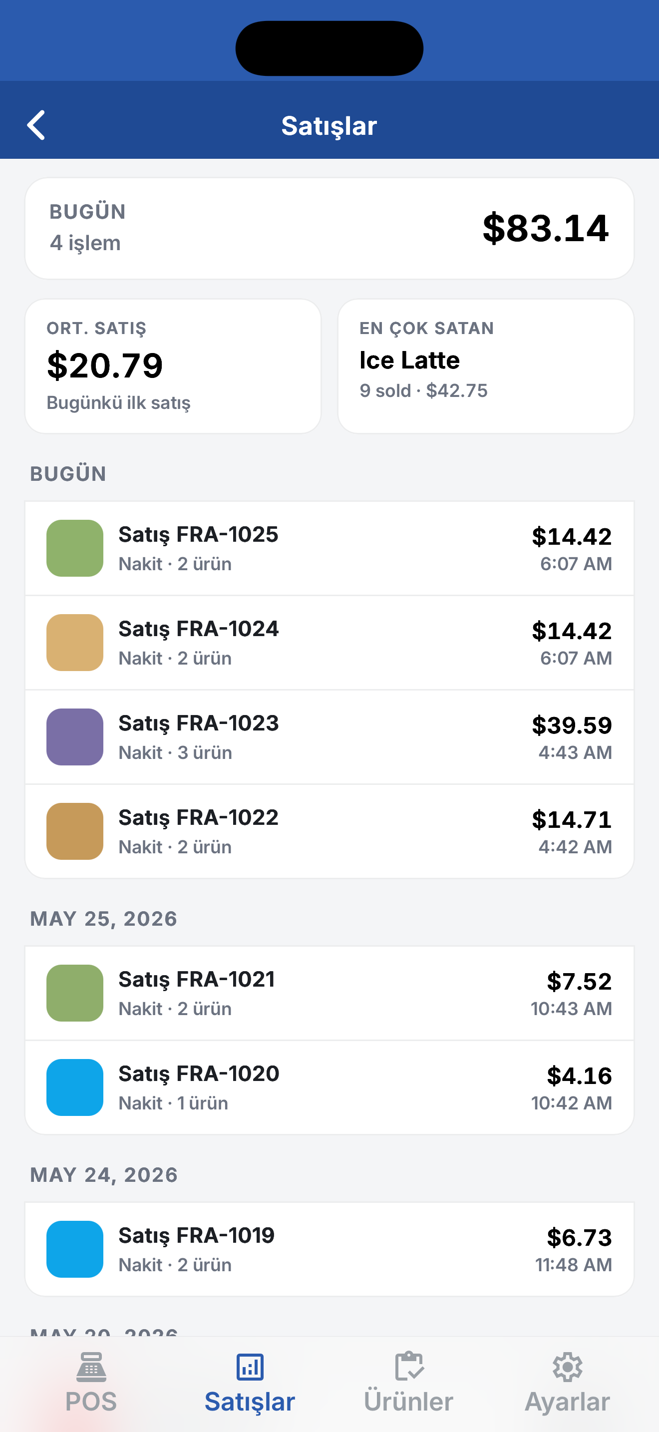 Mimas POS - Satış Noktası
